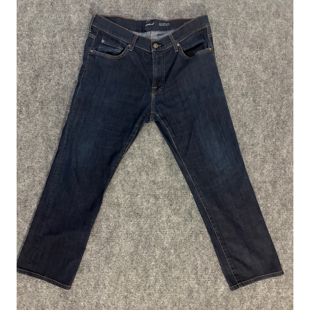 7 For All Mankind Austyn Relaxed Straight Leg Jeans Dark Wash Mens 36x26.5